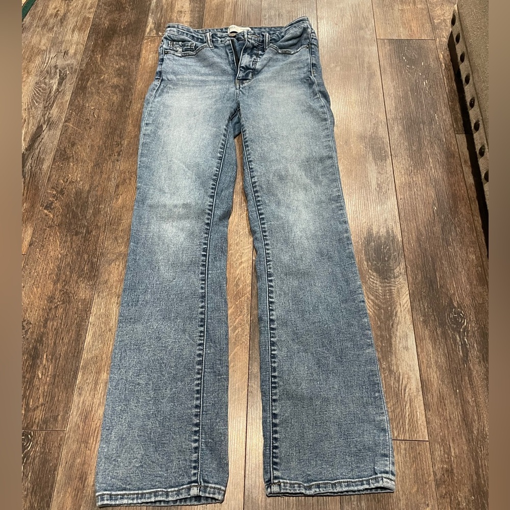Parker Blue Straight Leg Jeans Versatile Denim